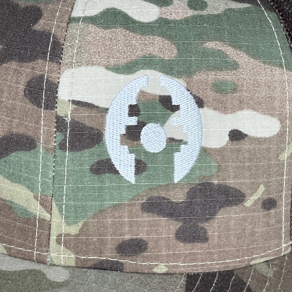 Fortline Waterworks Trucker Hat Camo Cap Pacific Snapback - Picture 7 of 12